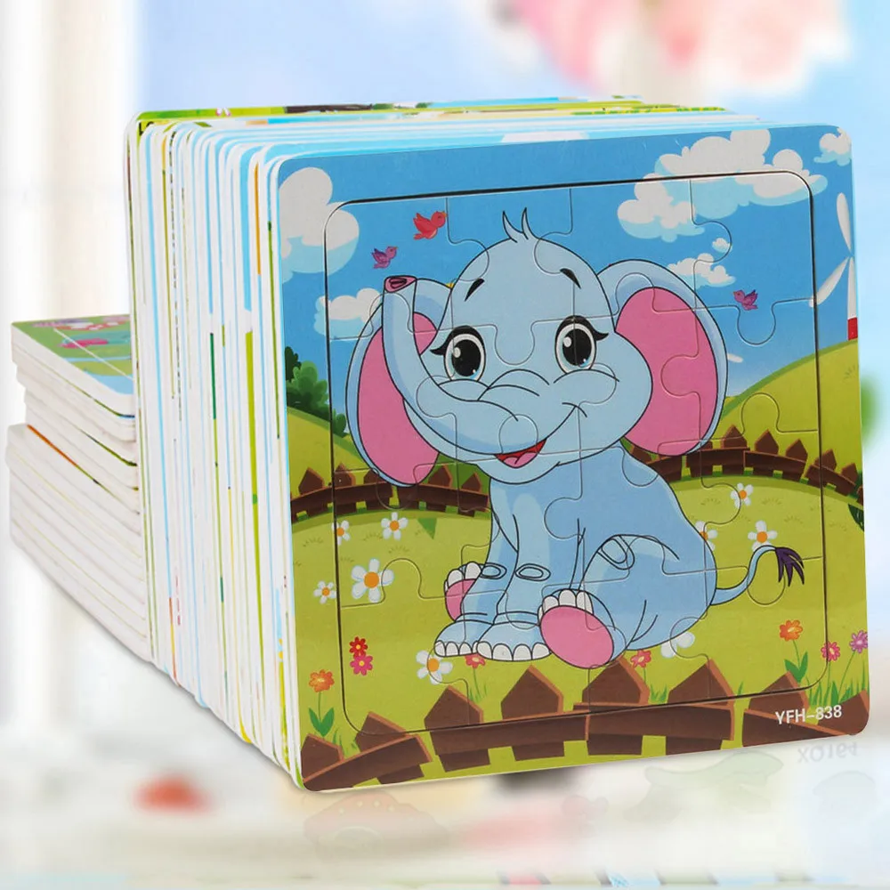 Деревянный обучающий и Развивающий пазл для детей Детские обучающие игрушки