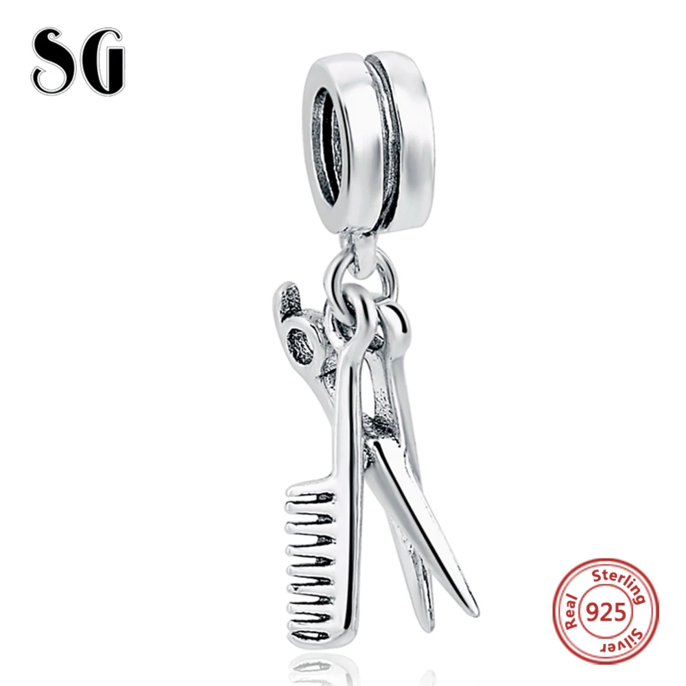 MANBU 925 Sterling Silver Charms Fit Authentic Pandora Bracelet Original Women Berloque Fashion Jewelry Beads|jewelry beads|fashion beadsbeads