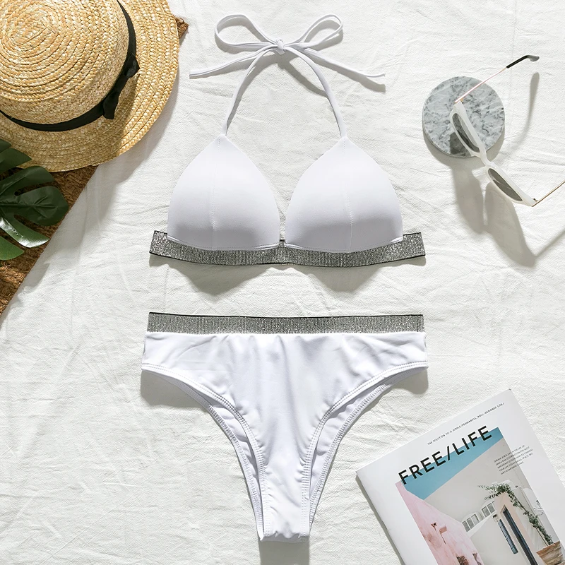 Bikinx микро бикини с высоким вырезом купальный костюм пикантный женский купальник раздельный треугольный Пуш Ап купальник для женщин купальные костюмы biquini