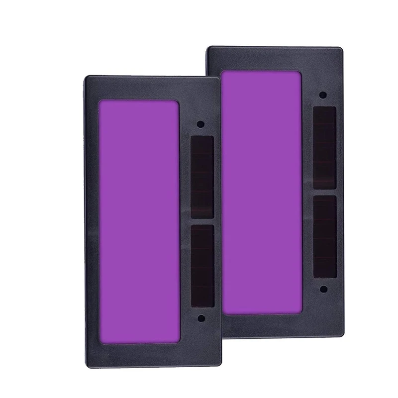 

2 Pcs Solar Auto-Darkening Welding Filter Lens Variable Shade Horizontal Filter, Mask Lens Automation Filter Shade