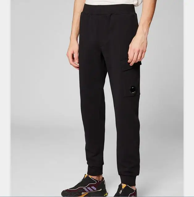 

Pocket Zipper One Lens Decorative Terry Fabric Sweatpants Casual Loose Men Pants Outdoor Joggings Trousers Top Quality