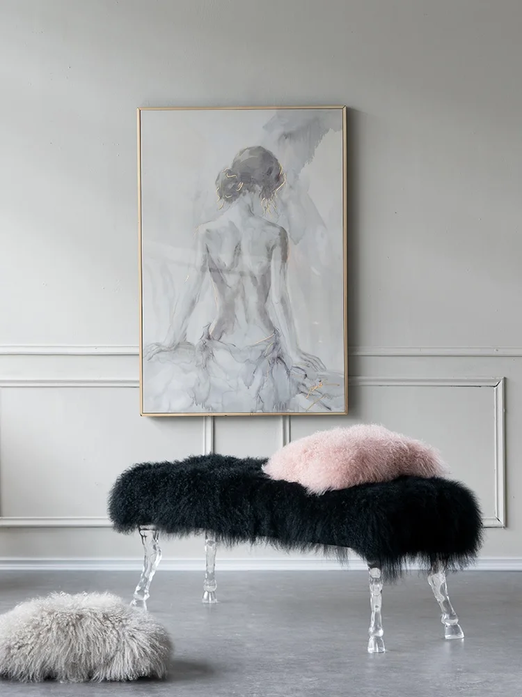 30 шт. в упаковке французский дизайн акриловая скамейка с кабриолейскими ножками