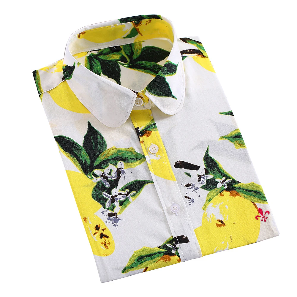 Blusas femininas Лето blusa de Frio Feminina женская одежда рубашка blusinha Feminina Женская кружевная Большие размеры - Цвет: SS-WHITE-YELLOW-HUA