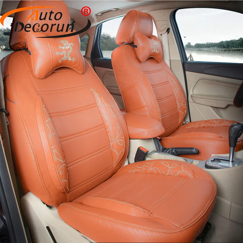 AutoDecorun искусственная кожа для Kia cadenza 2011 чехол сиденья Автомобильные