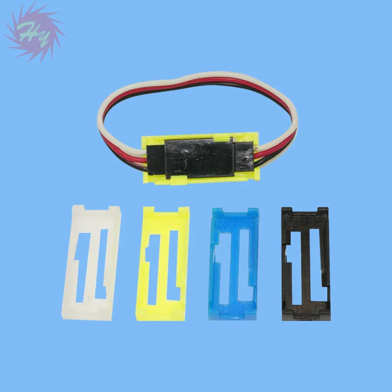 

10 Pcs ESC Servo Y Wire Extension Wire Fixed Clip Anti-Loosening Chuck Black Yellow Blue White Transparent Color