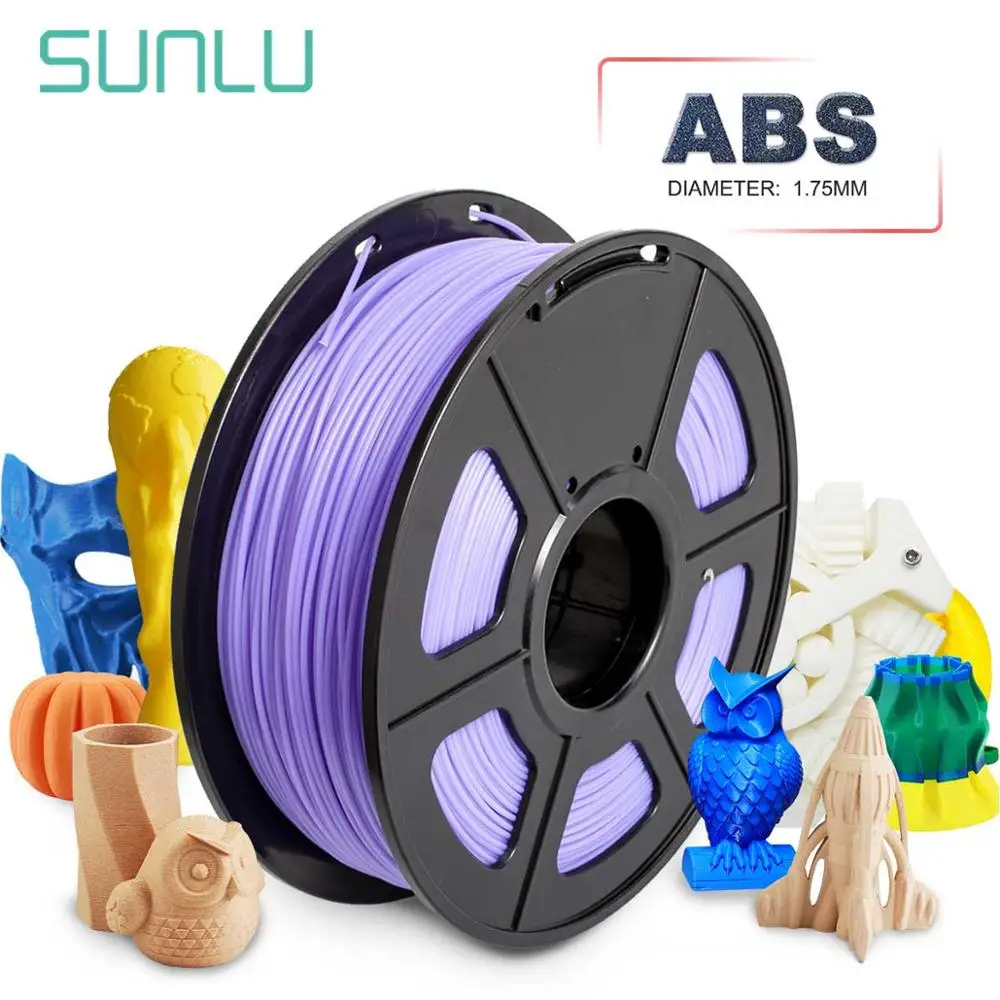 SUNLU ABS 3D нити для принтера 100% не образующая пузырей Материал светится в темноте