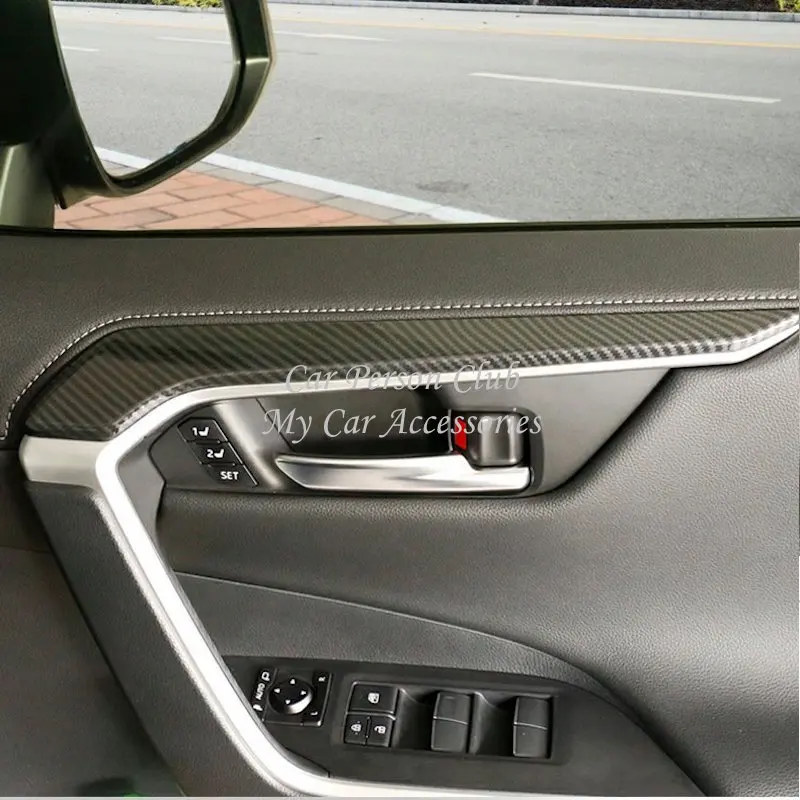 Карбоновое волокно внутренняя ручка двери чаша подлокотник рамка литье крышка