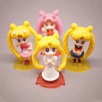 anime beautiful girl sailormoons cake baking decoration action figure doll animation peripherals model toy