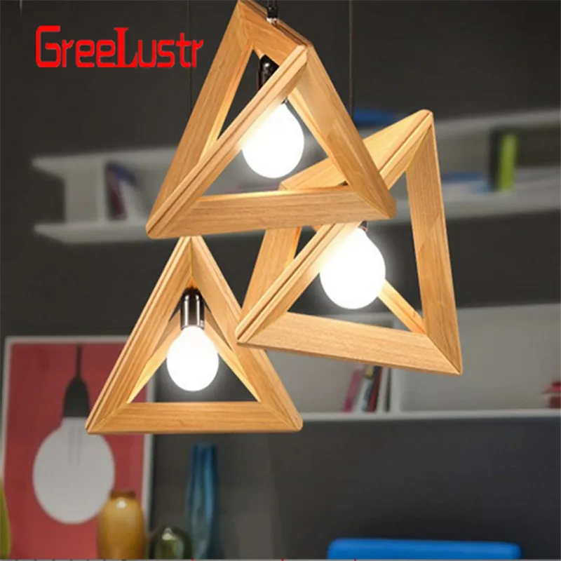 Современные подвесные светильники в скандинавском деревянном ящике для спальни