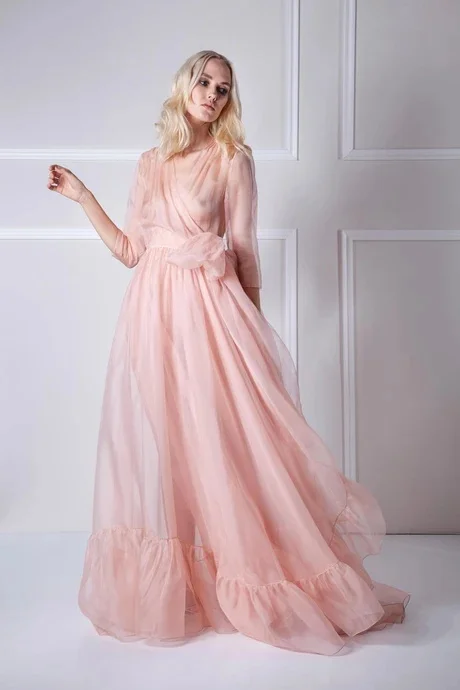 Пикантная розовая Женская одежда для сна банный халат шелковое кимоно бэйбидолл