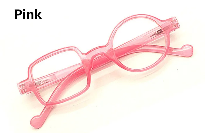 6 видов цветов Ретро Асимметричные Для мужчин Для женщин очки для чтения, круглая, квадратная, дальнозоркости оправы очков Мощность 0+ 1,0+ 1,50+ 2,0+ 2,5~+ 3,5 - Цвет оправы: Розовый