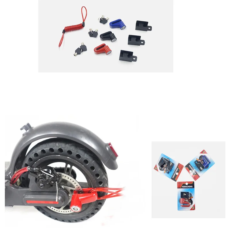 Новейшие противоугонные дисковые тормоза замок со стальным проводом для Xiaomi Mijia