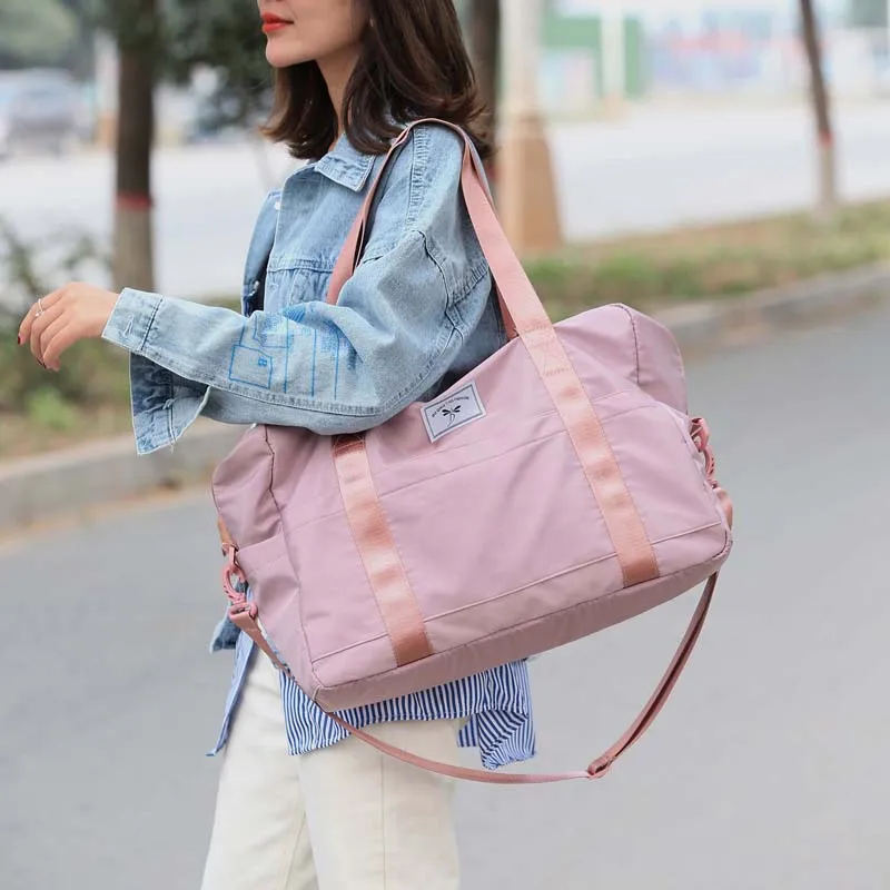 Нейлоновые спортивные сумки для женщин Водонепроницаемая спортивная сумка