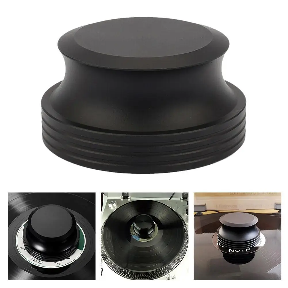 

Matte Black Record Clamp Turntable Stabilizer Clamp for Record Stabilizer Weight Vibration Balanced