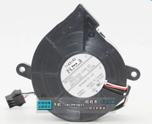 

for NMB-MAT 06023GA-24N-AT DC 24V 0.17A 60x60x23mm 3-wire Server Cooling Fan