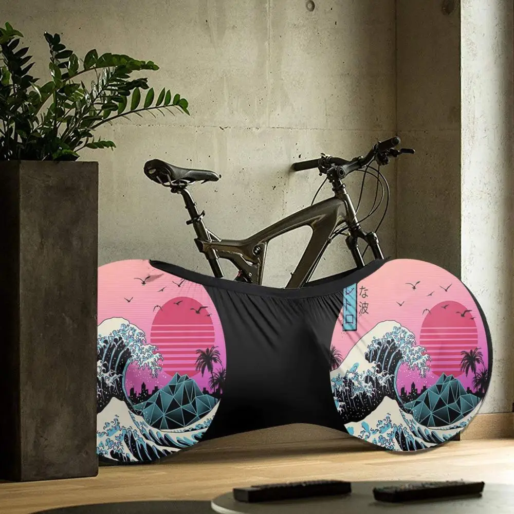 

The Great Retro Wave outdoor Bike Fashionable MTB waterproof Bicycle dust cover Custom biking motocross downhill father gift