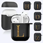 Чехол для Apple AirPods 2, Airpods1, матовый чехол с надписью, для беспроводных Bluetooth-зарядных устройств