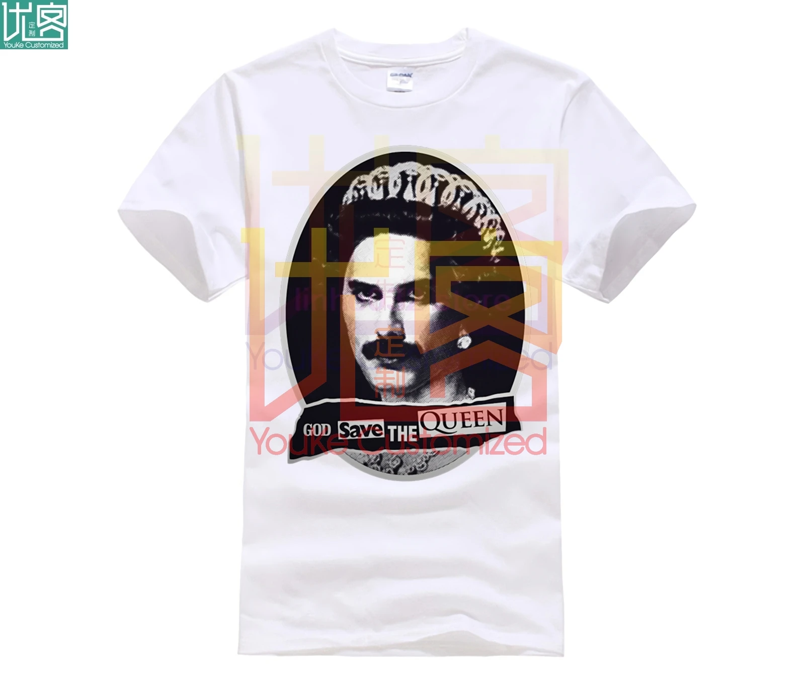 Freddie Mercury God Save The Queen футболка M58 LGBT|Мужские футболки| |
