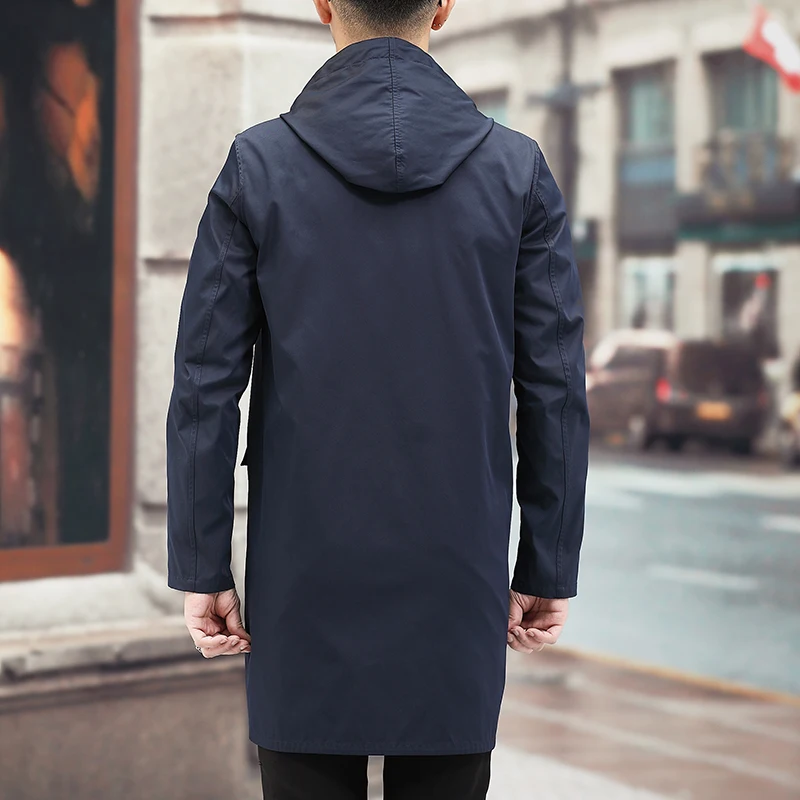Autumn winter Trench coat Men's Business Double-sided jacket Jacket Casual Overcoat men High quality windbreaker coat men
