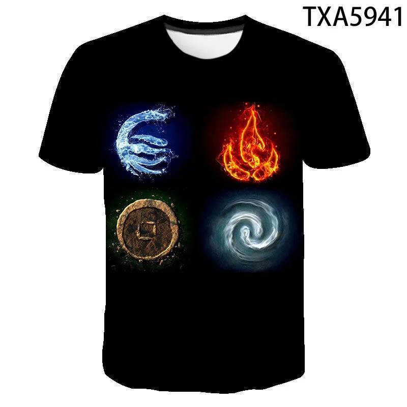 

Avatar The Last Airbender Cartoon3D T Shirts Casual Boy girl Kids Fashion Streetwear Printed T-shirt Men Women Children Tops Tee