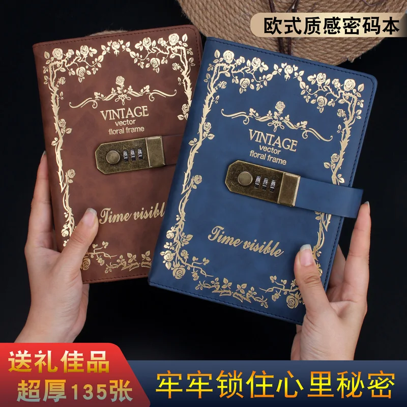 

Блокнот формата A5 с искусственной кожей, супер толстый блокнот в стиле ретро, простой креативный утолщенный блокнот