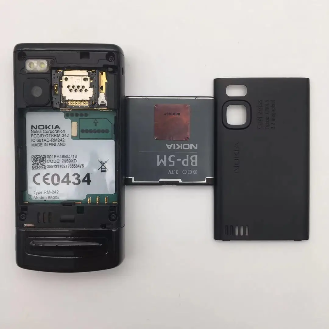 nokia 6500s refurbish original phone nokia 6500 phone 3 2mp camera unlocked slide mobile phone multi languages free shipping free global shipping