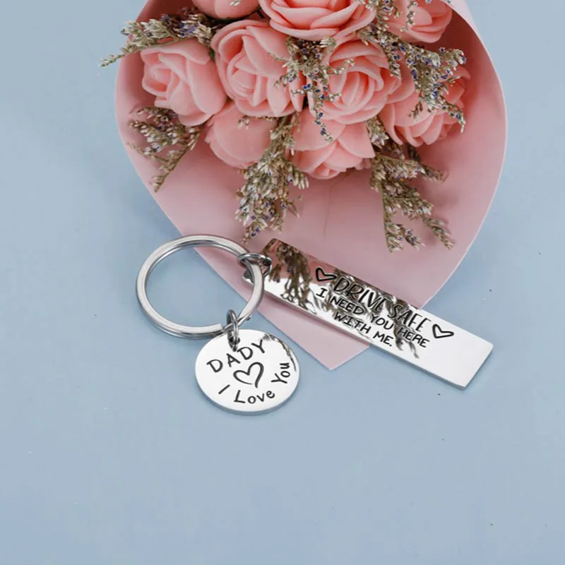 Брелок для ключей из нержавеющей стали подарок безопасный вождения вы мне нужна |