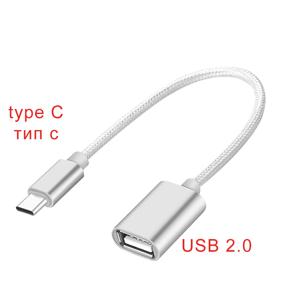 type c to usb Кабель-адаптер FONKEN type C-USB OTG для samsung Galaxy Note 9 Xiaomi 8 huawei Mate20 MacBook mouse Gamepad Tablet PC USB OTG - Цвет: type c to usb