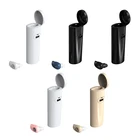 Ультра мини беспроводные одиночные наушники скрытый маленький Bluetooth-совместимый 3 часа воспроизведения музыки кнопка управления наушники с зарядным чехлом