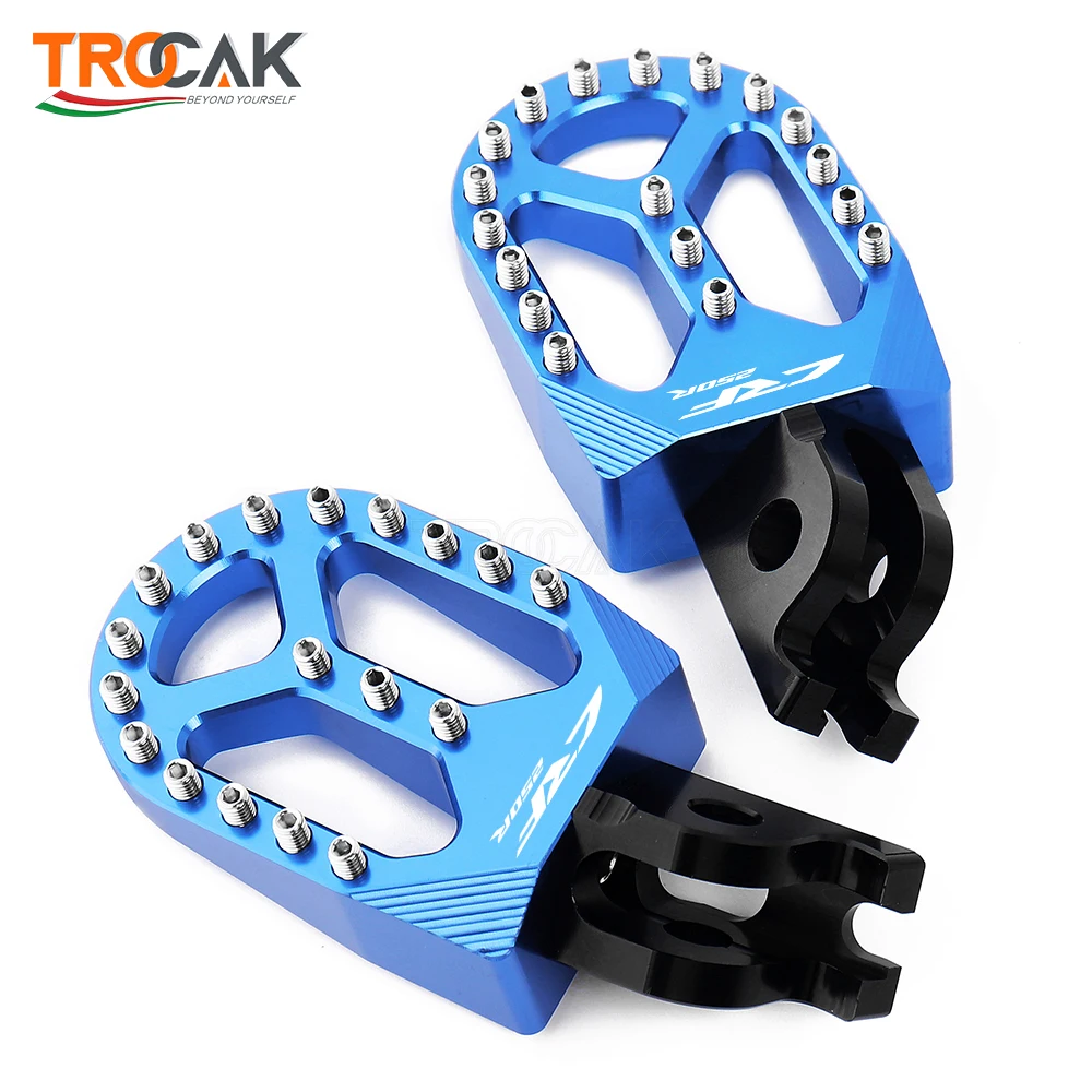 

For Honda CRF250R CRF 250 R CRF 250R CRF250 R 2004 - 2019 Motorcycle CNC Footrest Footpeg Foot Pegs Accessories