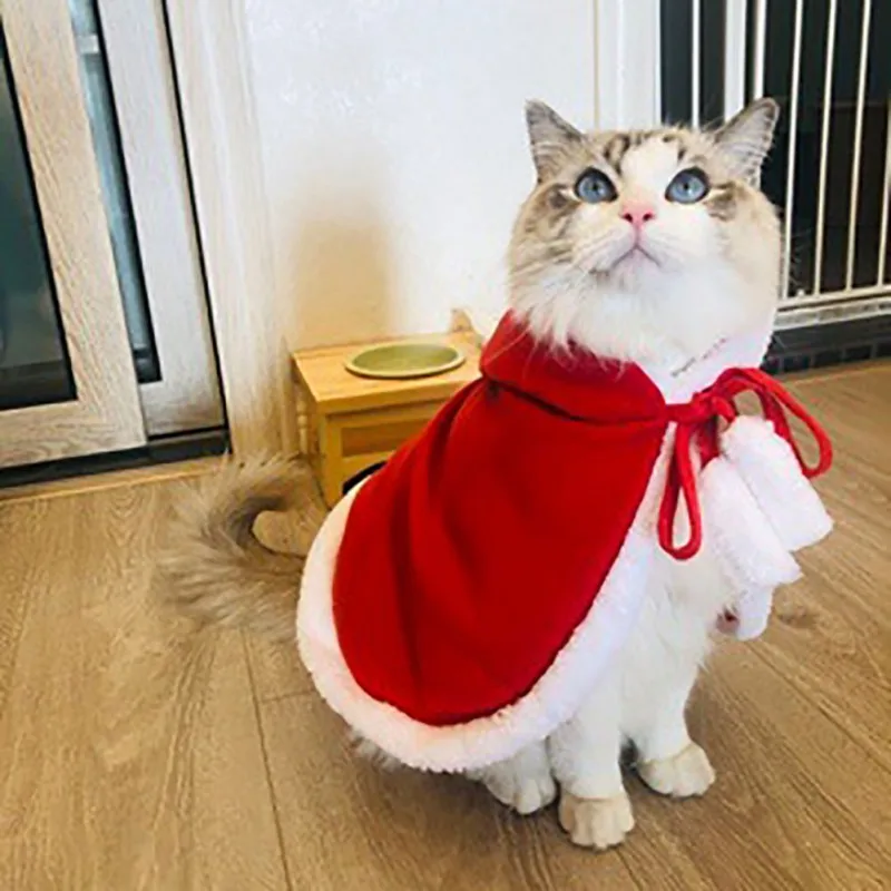 Костюм для домашних животных модные шали для кошек одноцветные шали для щенков для домашних животных собак кошек Рождественский фестиваль нарядная одежда