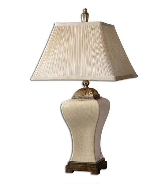 Большая Керамическая Настольная лампа 46x86 см американская сельская с трещинами