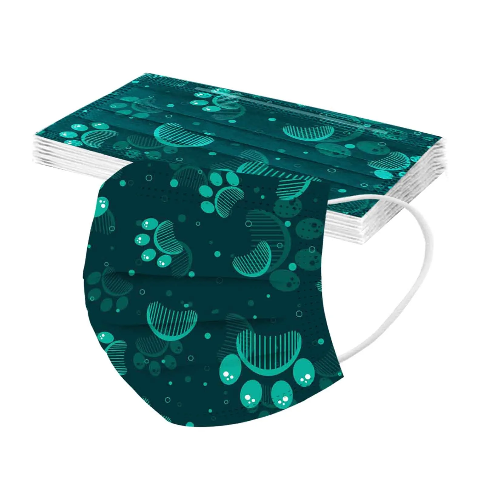 10-100 шт. одноразовые маски для взрослых с 3-слойным фильтром | Маски и очки