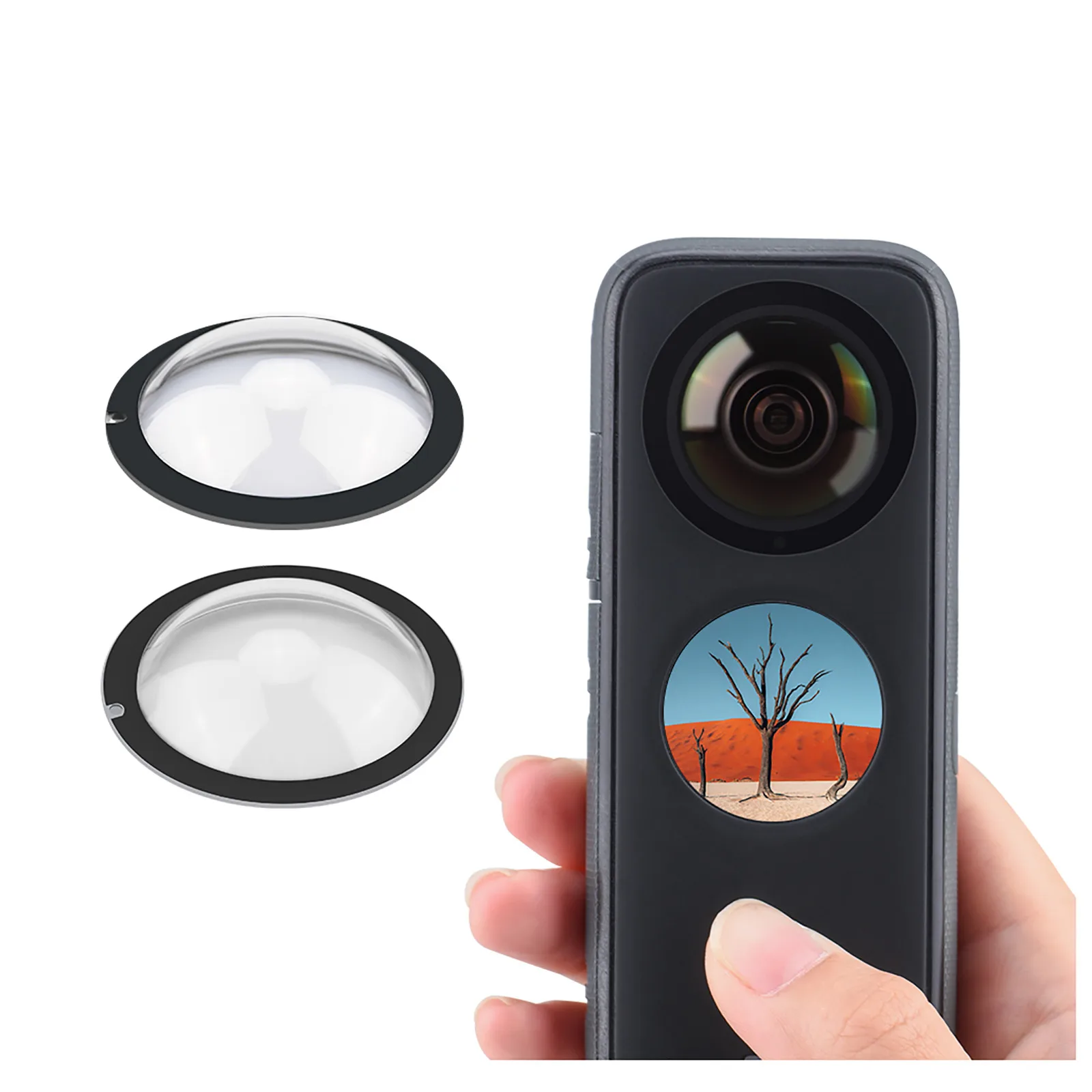 

New 2 Pcs VR Accessories For Oculus Quest 2 VR Lens Protective Cover Dustproof Antiscratch Lens Cap For Oculus Quest 2 Drones #2