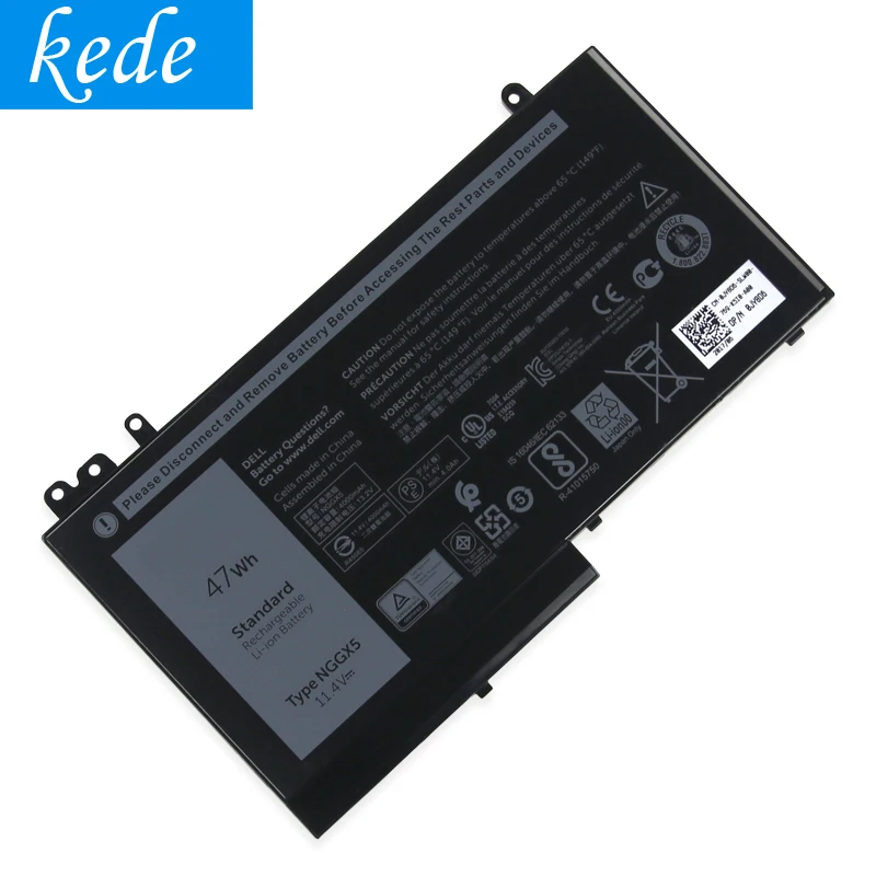 Kede оригинальный NGGX5 Аккумулятор для ноутбука DELL Latitude E5270 E5470 M3510 E5570 E5550 JY8D6 954DF 0JY8D6 11