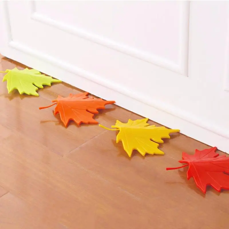 

Autumn Leaf Style Home Decor Safety Door Stop Stopper Doorstop Rubber Silicone Door Stops for Baby Children