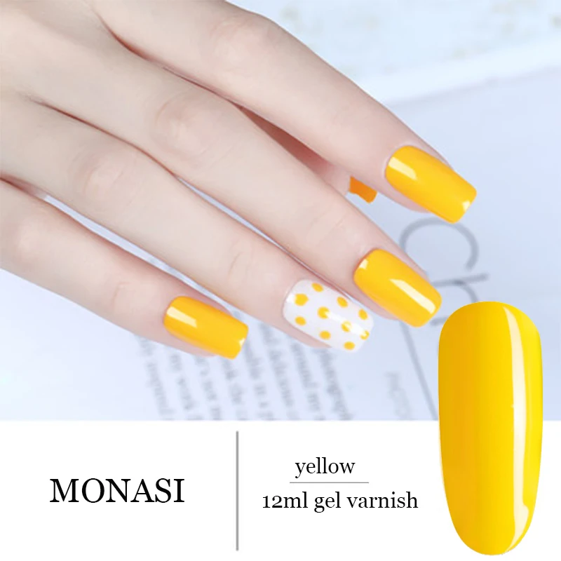 Monasi Гель лак легко впитывается долговечный гель светодиодный УФ лампа для ногтей