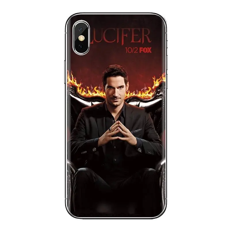 Силиконовый чехол сумка фильм Люцифер обои для iPhone XS Max XR X 4 4s 5 5S 5C SE 6 6S 7 8 Plus samsung