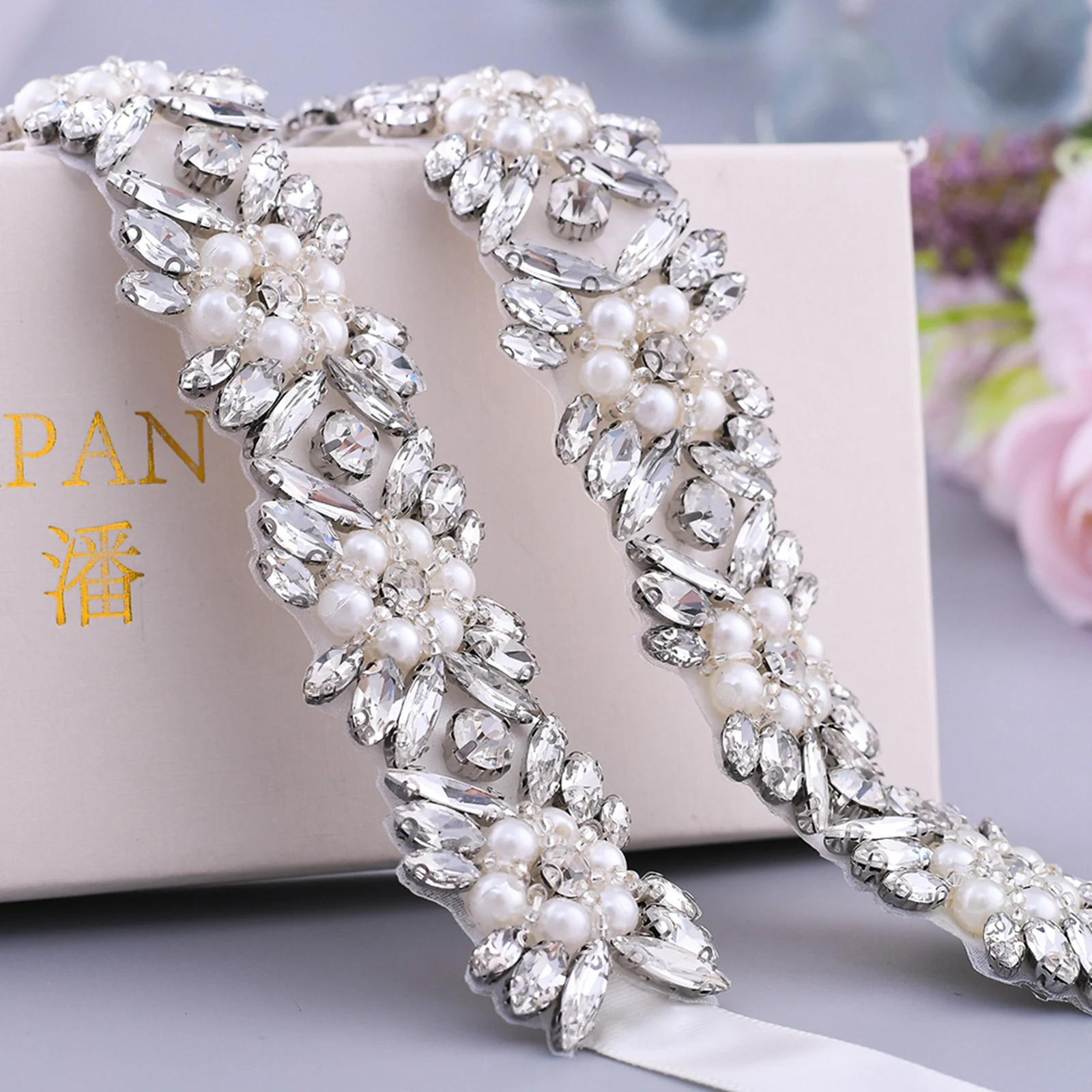 

Beaded Belt with Pearl Wedding Belts Rhinestone Belt for Wedding Dress Embellished Belt Jewelry Belt Gorgeous Bridesmaids Belt