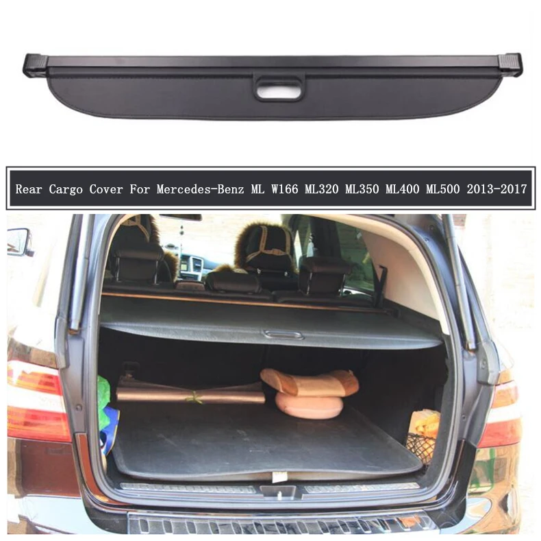 

Rear Cargo Cover For Mercedes-Benz ML W166 ML320 ML350 ML400 500 2013-2017 Partition Curtain Screen Shade Trunk Security Shield