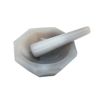 1pcs natural agate mortar laboratory wear resistant agate mortar 50mm high grade agate with grinding rod