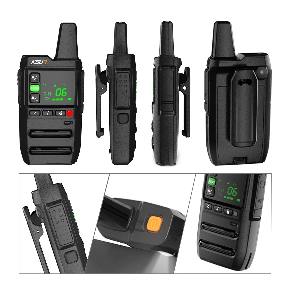 walkie talkie 2 pcs wireless set ham amateur radio receiver station pmr two way radio with free programming software ksun gz20 free global shipping