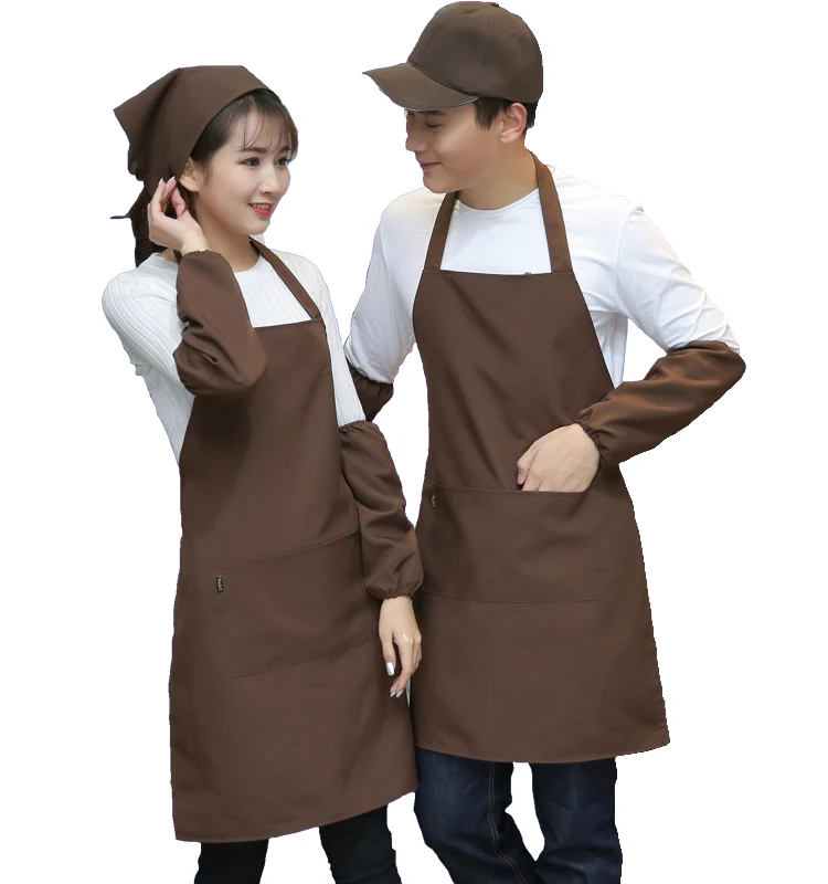 Advertising apron kitchen home waiter coffee tea shop supermarket gift hanging neck men and women waist custom printing | Дом и сад