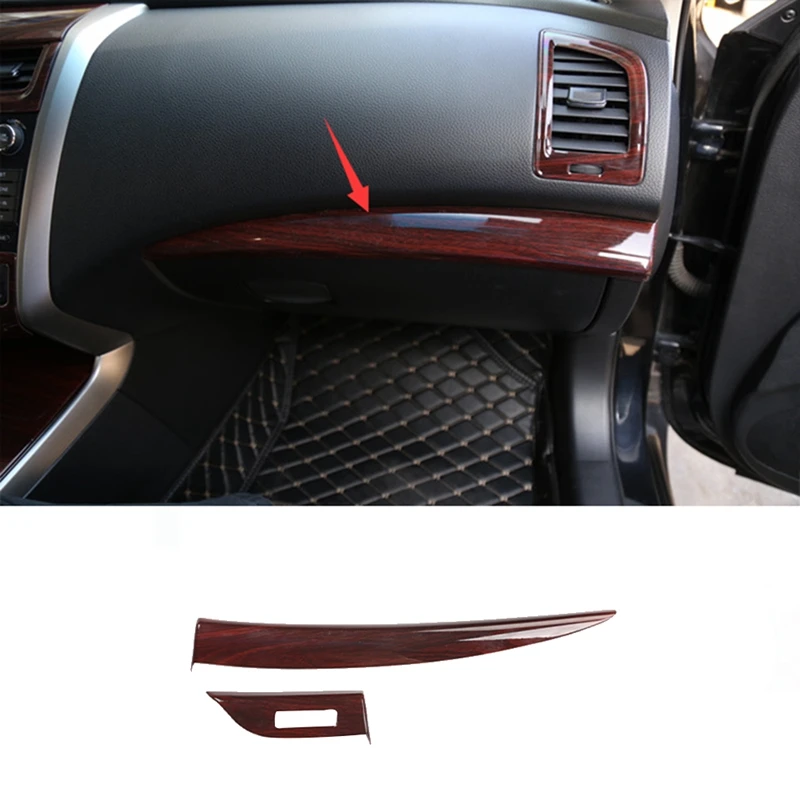 Отделка панели пассажирской приборной Copilot с текстурой древесины отделочная