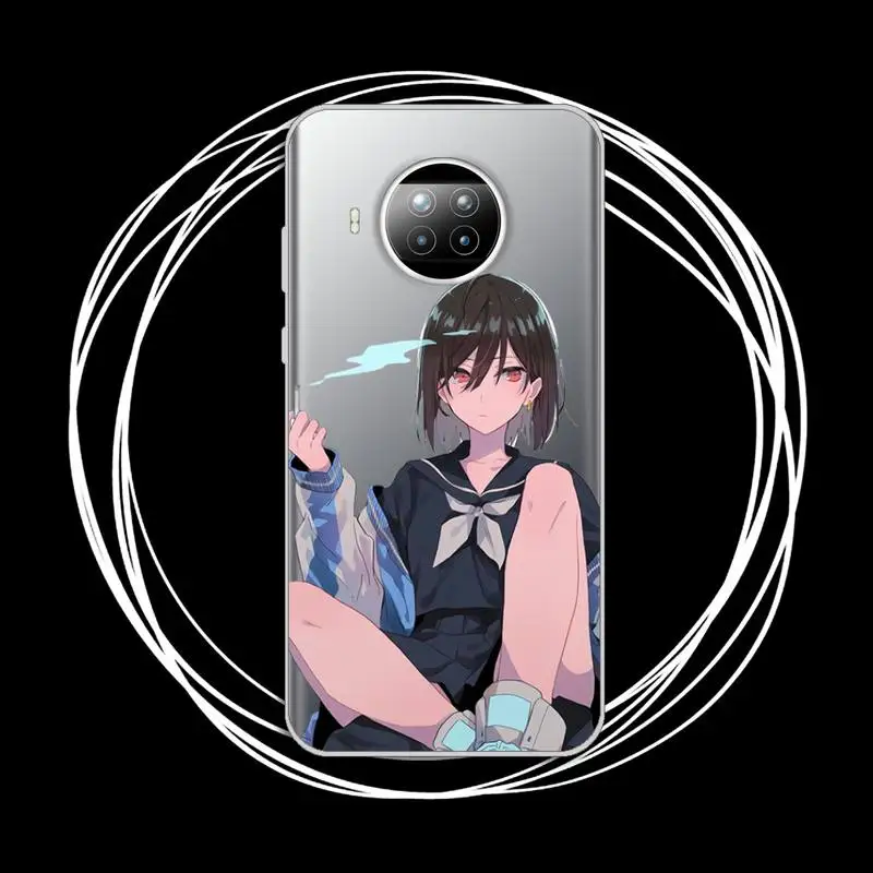 

Sad girl Phone Case Transparent for xiaomi redmi note 8 9 9s 11 10t lite pro