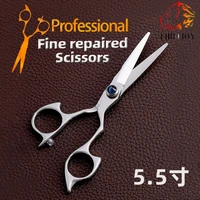 hair scissors 5 5 professional hairdressing scissors stainless steel fine trim thinning cutting scissors set barber tools hair s