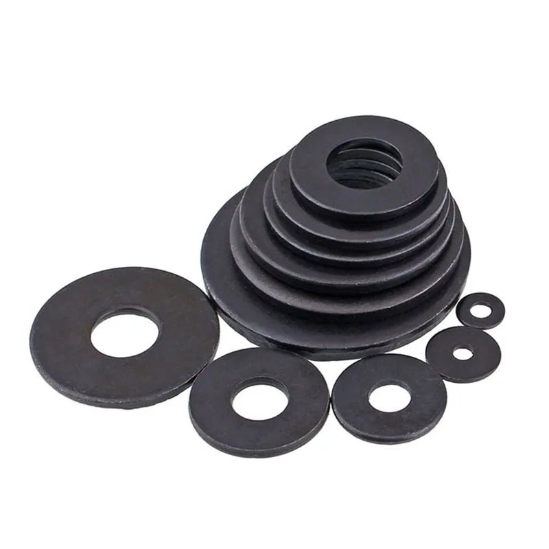 

Flat Washers Grade 8 Black Washer M2 M3 M4 M5 M6 M8 M10 M12 M14 M16 M18 M20- M27