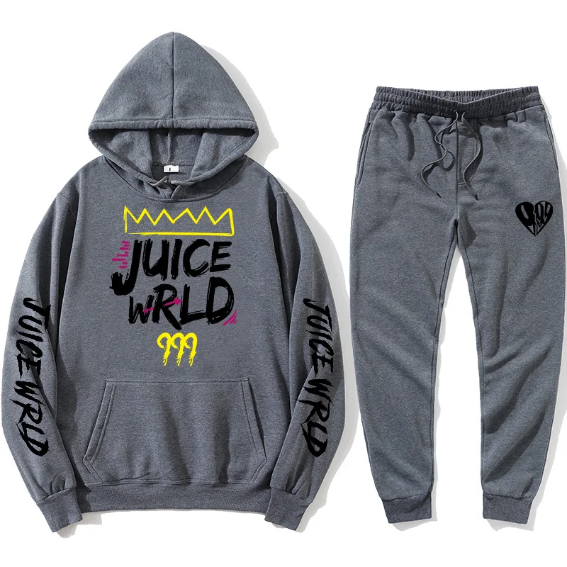 

2021 juice wrld Hoodie men's and women's Sweatshirt autumn and winter Hoodie Harajuku hip hop casual Hoodie high quality wool Pu