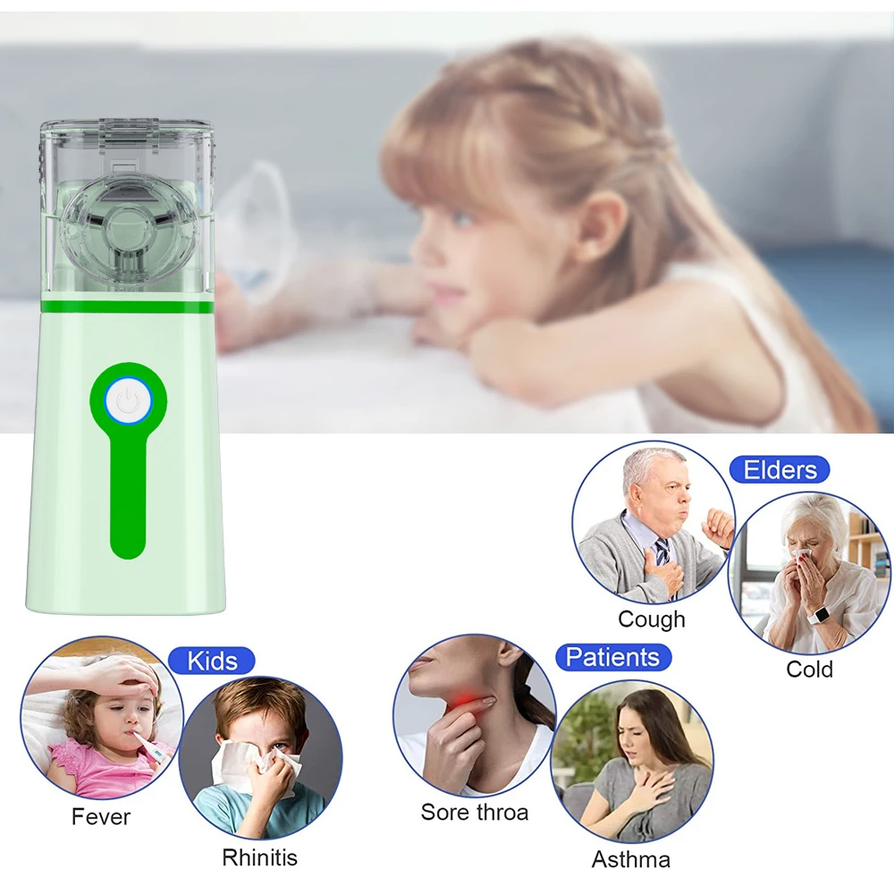 Мини распылитель 3мкм портативный бесшумный ручной ингалятор ультразвуковой
