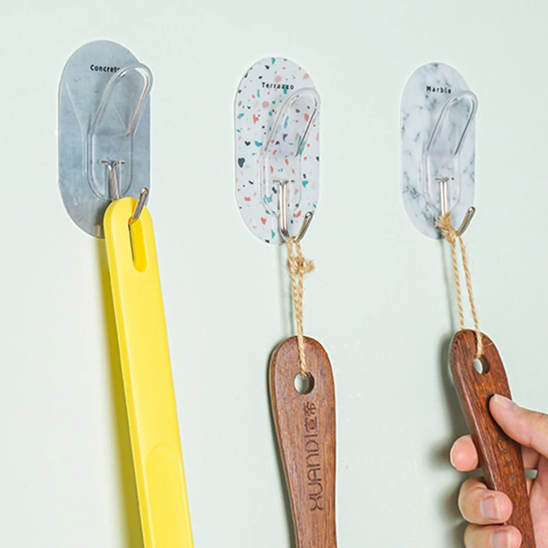 

Wall Hanging Hook 304 Stainless Steel Load-bearing Seamless Hook For Home Bathroom Kitchen Toilet Multi-Purpose Hooks Storage